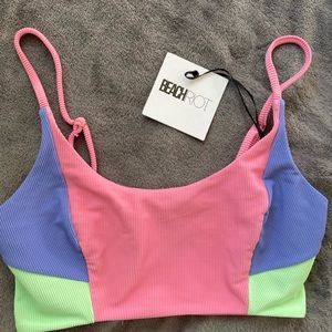 NWT Beach Riot sports bra/bikini top